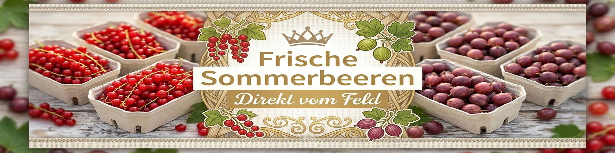 Mega leckere Stachelbeeren und rote Johannisbeeren sind ab sofort direkt ab Hof und an unseren Verkaufsständen erhältlich!